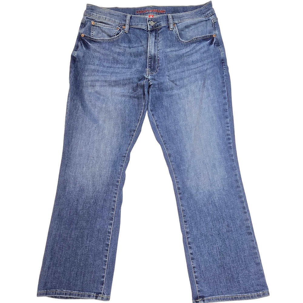 Lucky Brand 363 Vintage Straight Jeans Mens 36x29 Blue Denim Medium Wash